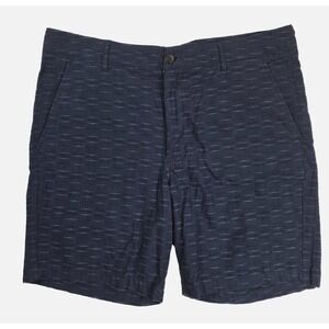 Ben Sherman Regular Fit Stretch Navy Blue Flat Front Chino Shorts Men's Size 36W